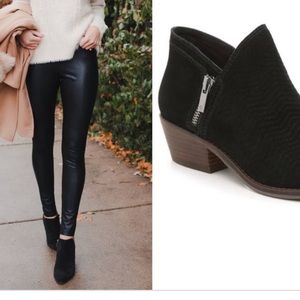 Lucky Brand Black Suede Ankle Boots